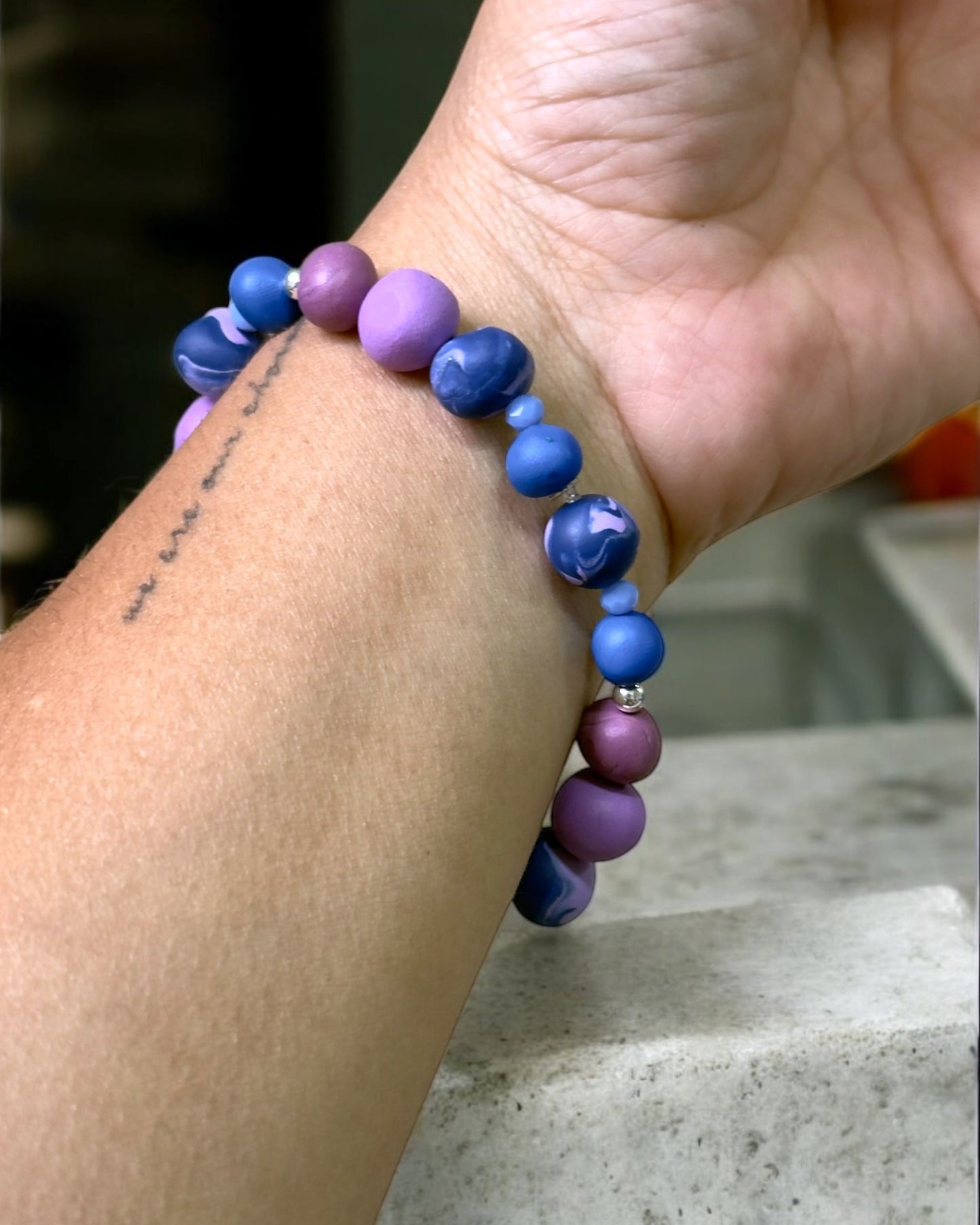 Pulsera | Purple & Silver
