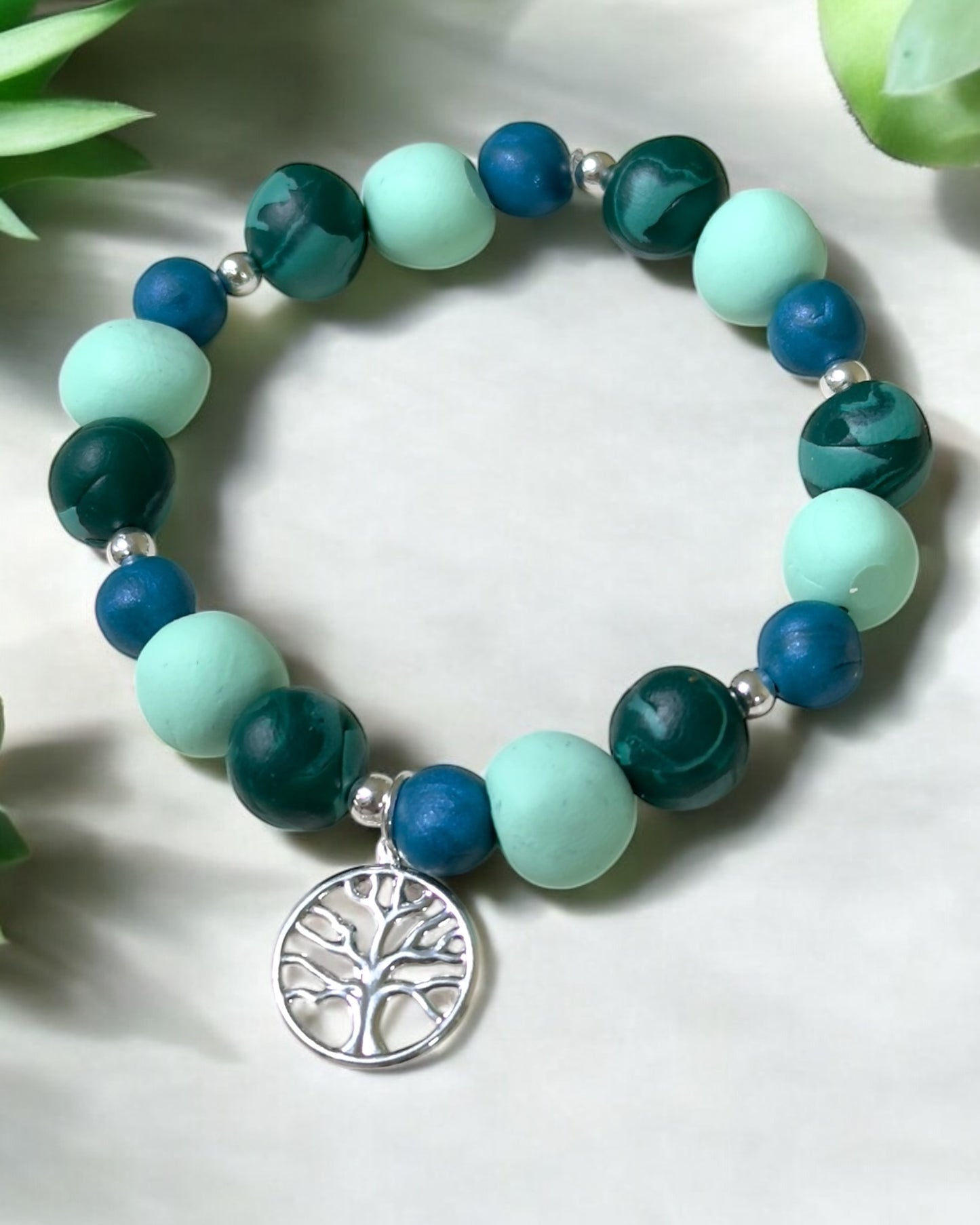 Pulsera | Green & Silver