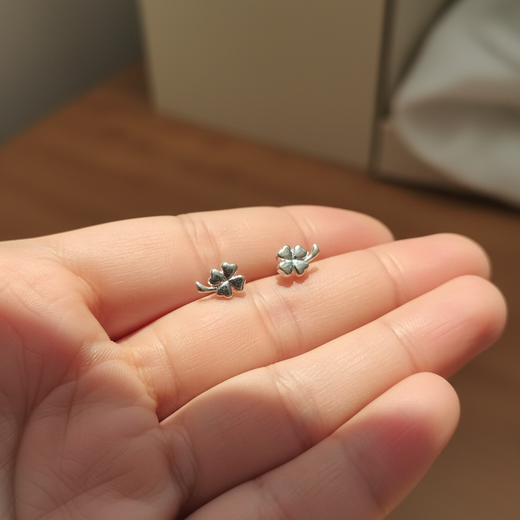 Mini trebol | Plata