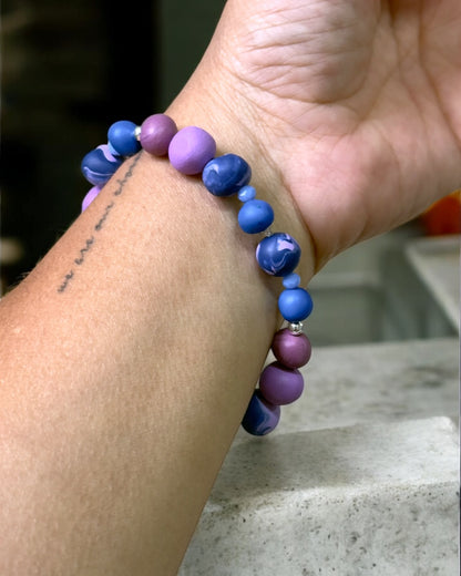 Pulsera | Purple & Silver