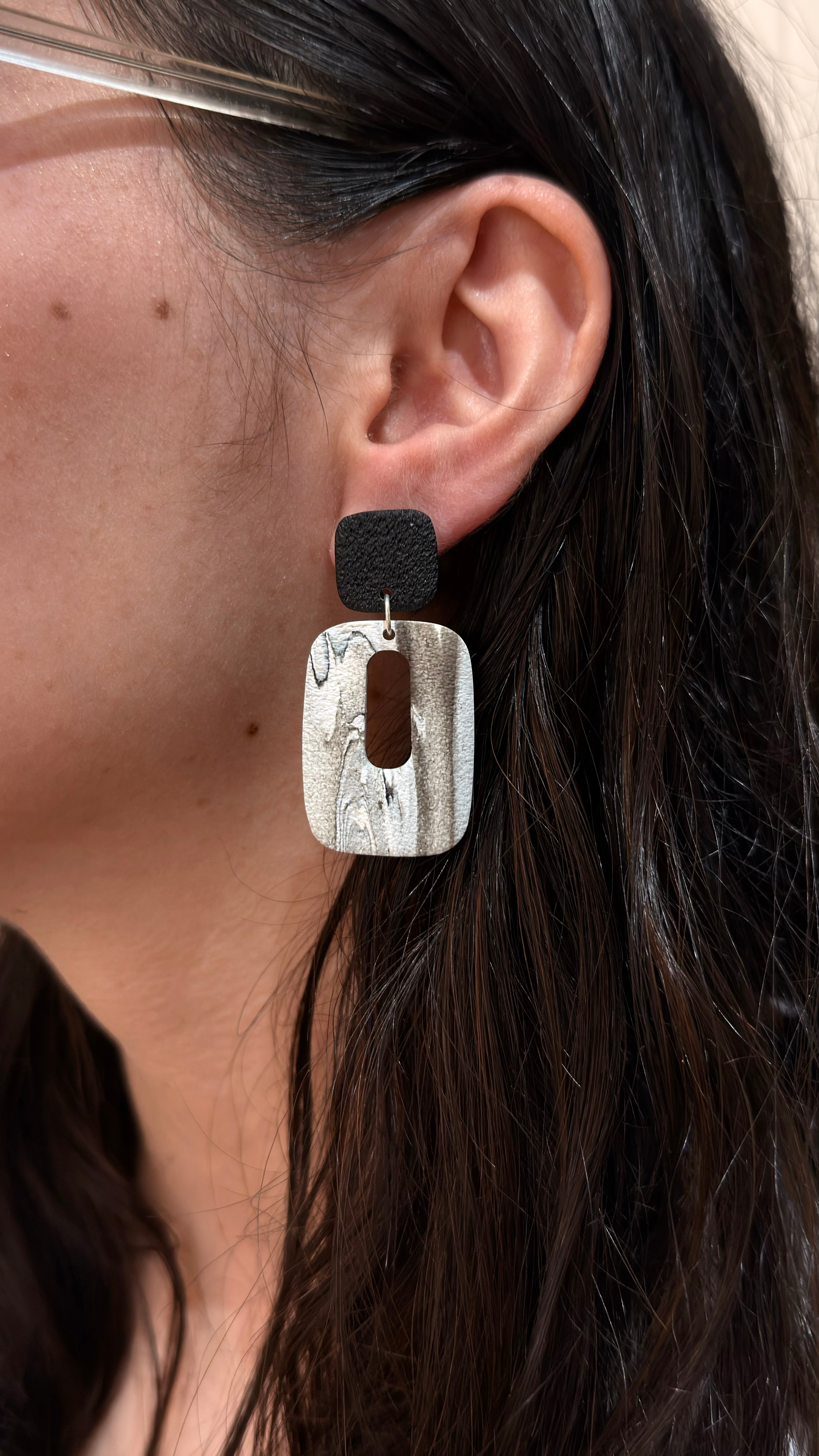 Eva | Black & White Marble