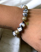 Pulsera | Black & White Golden