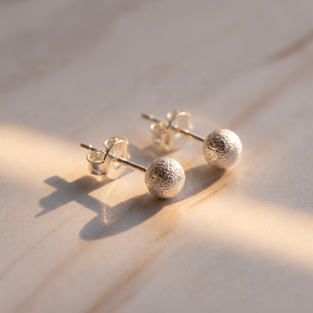 Bolitas satinadas | Plata