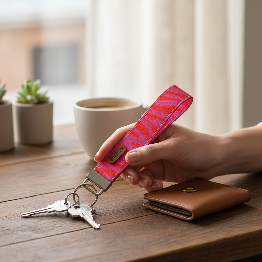 Llavero Fucsia Print