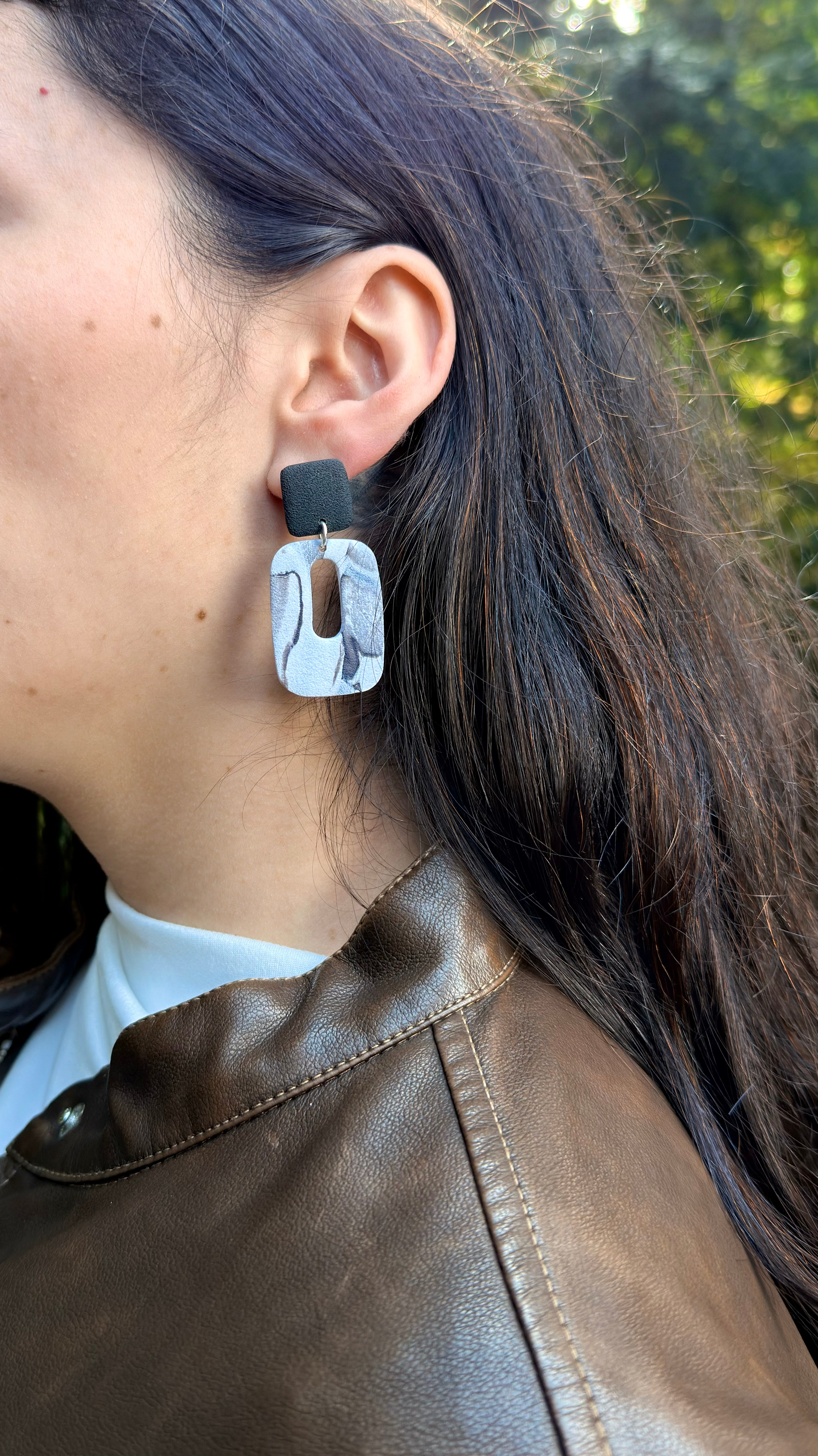Eva | Black & White Marble