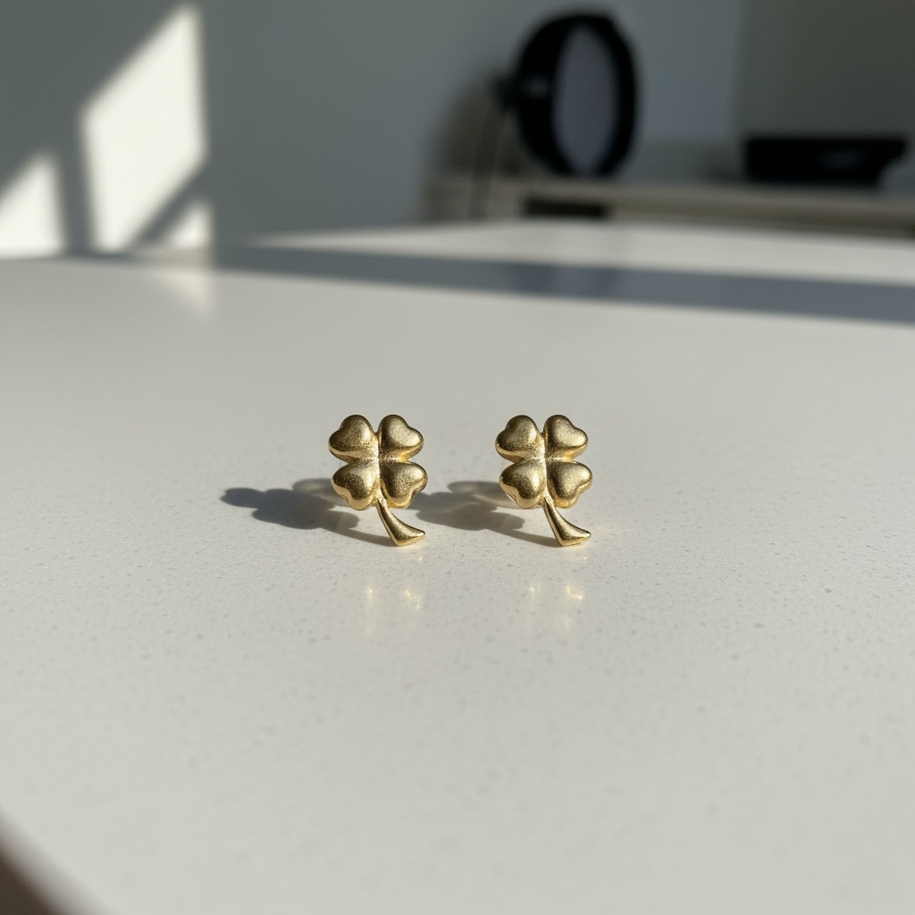 Mini trebol | Oro