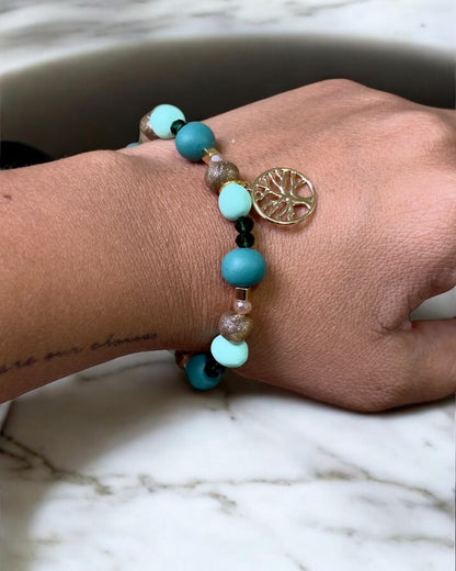 Pulsera | Green & Gold