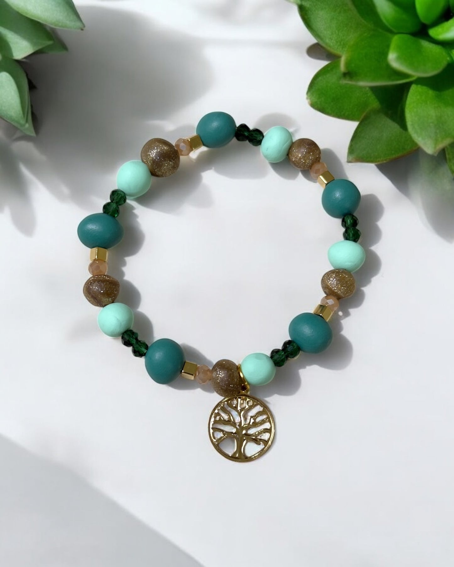 Pulsera | Green & Gold