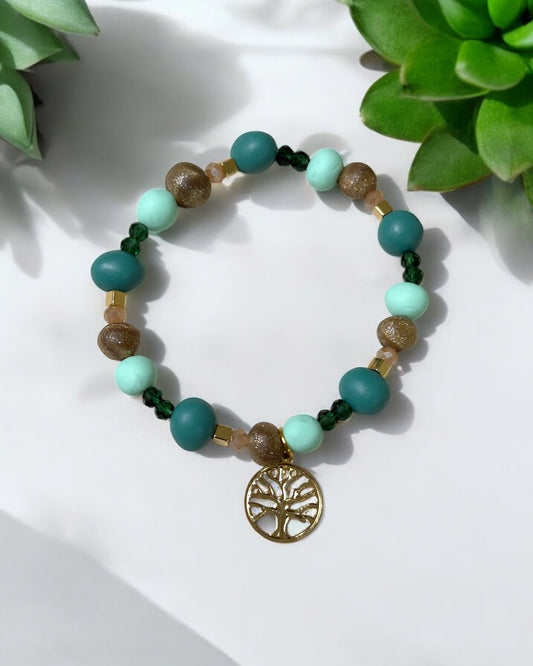 Pulsera | Green & Gold