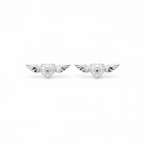 Mini corazón alado | Plata