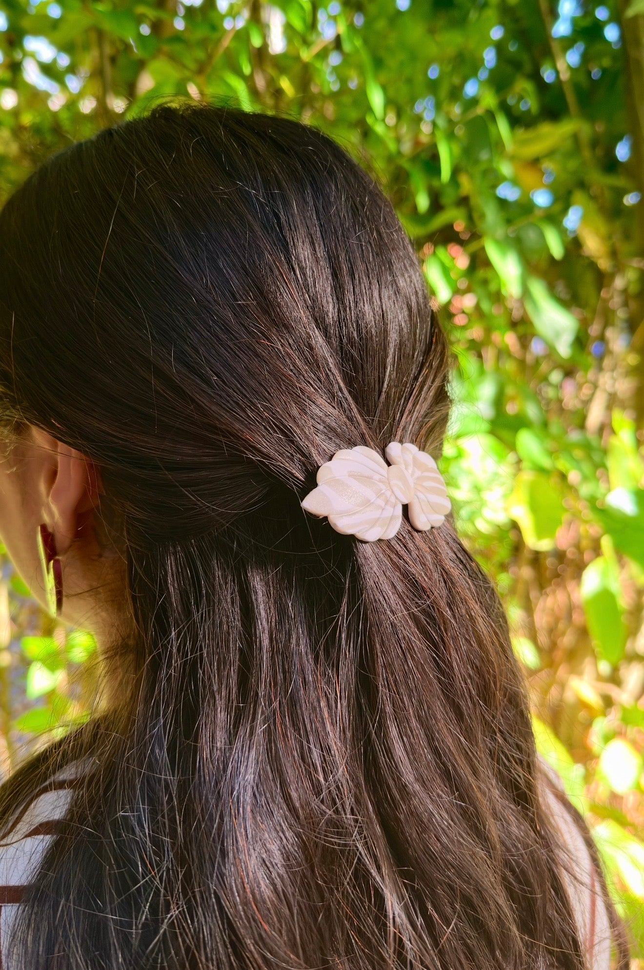 Hairclip | White Pearl