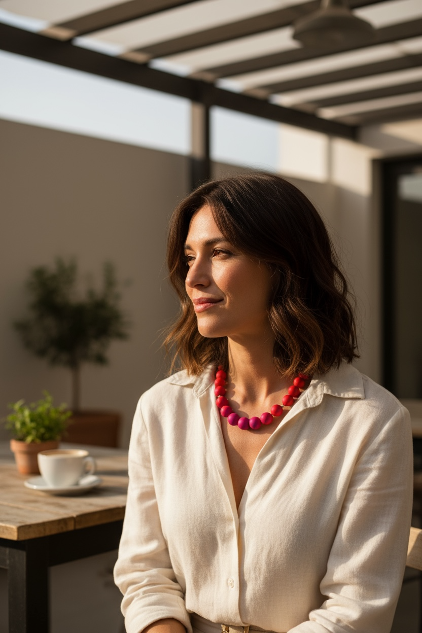 Collar Carmen | Red & Fucsia