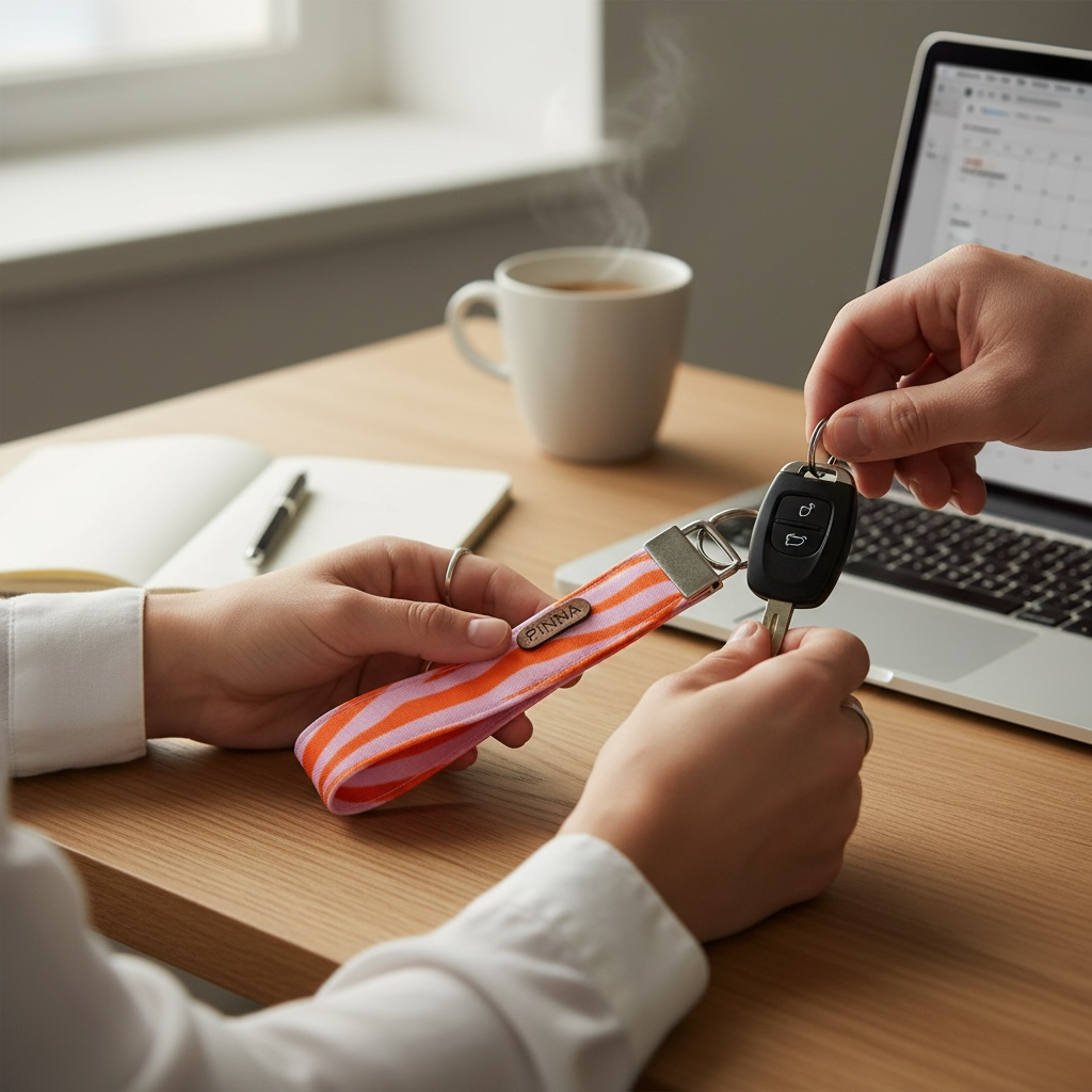 Llavero Orange Print