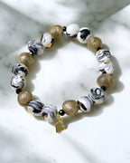 Pulsera | Black & White Golden