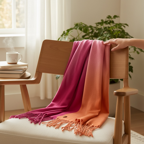 Bufanda | Rosa naranja
