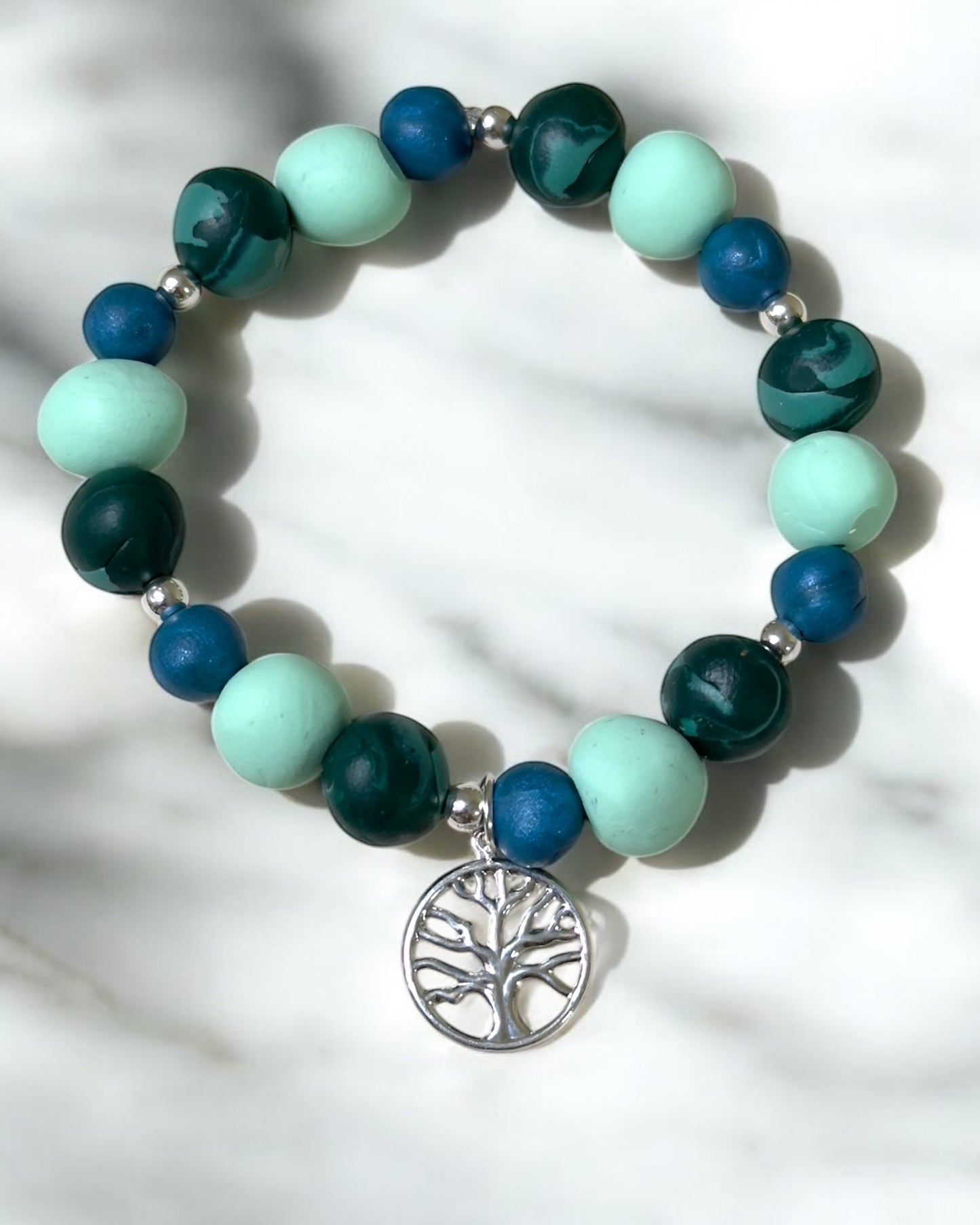 Pulsera | Green & Silver