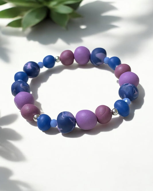 Pulsera | Purple & Silver