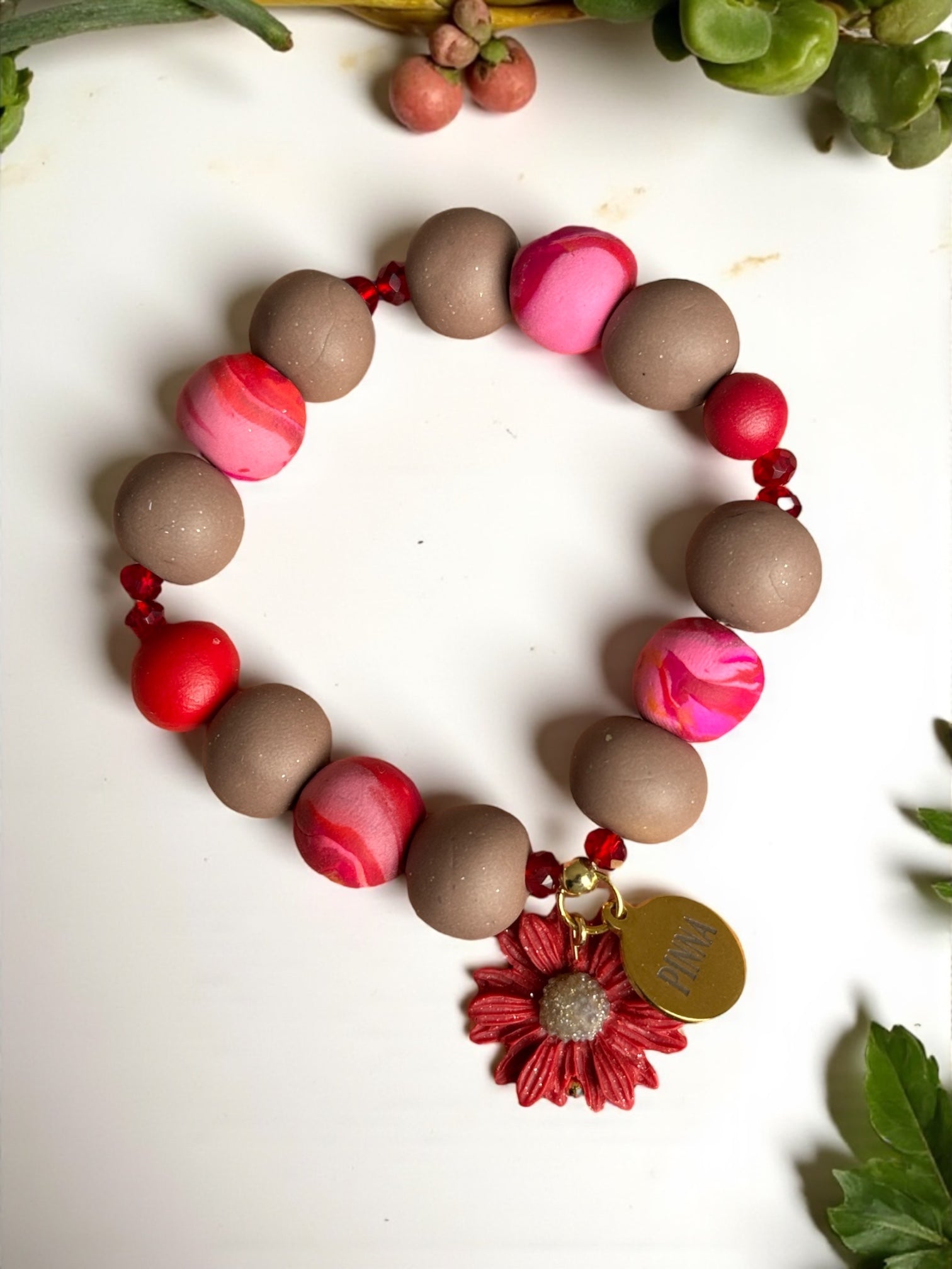 Pulsera | Red Flower
