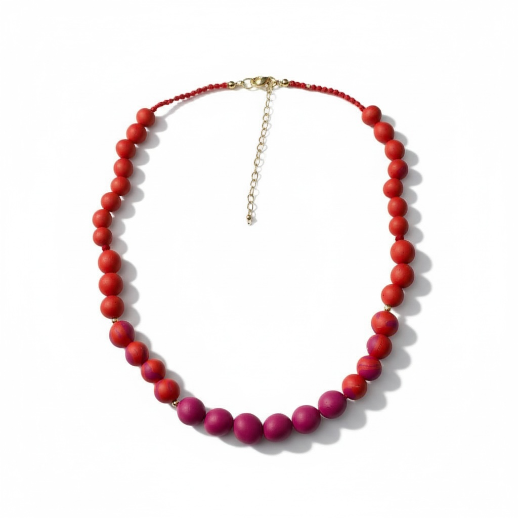 Collar Carmen | Red & Fucsia