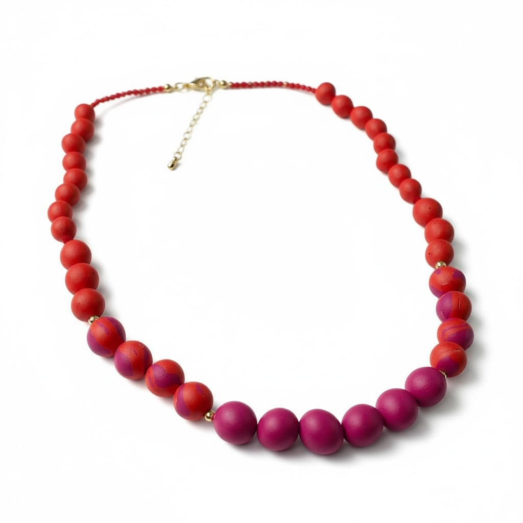 Collar Carmen | Red & Fucsia
