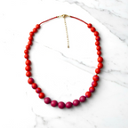 Collar Carmen | Red & Fucsia