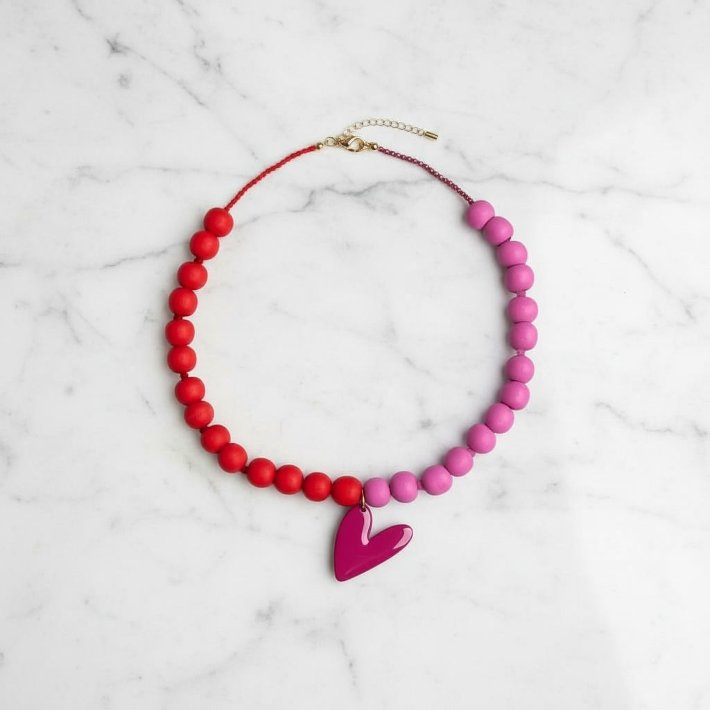Collar | Pink Heart