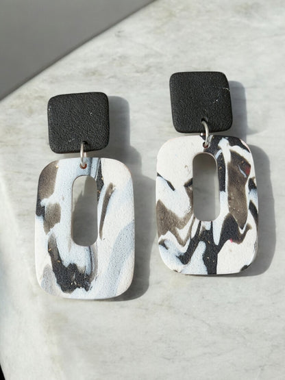 Eva | Black & White Marble