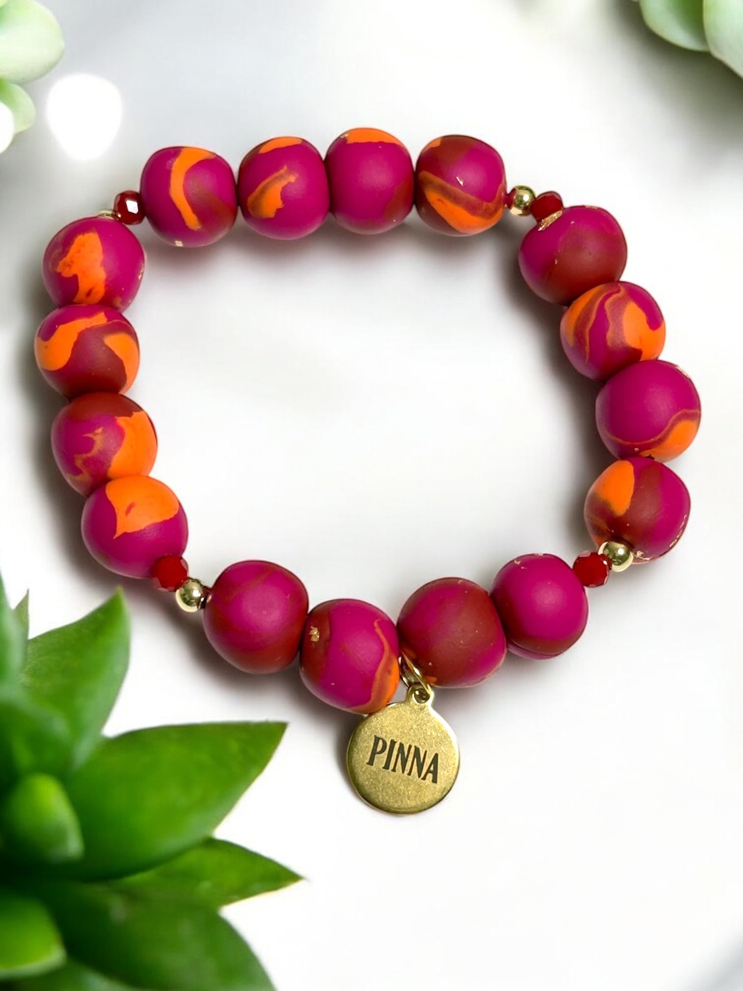 Pulsera | Orange & Golden Pink