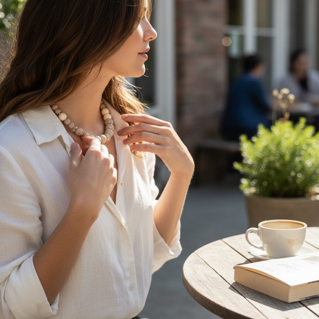 Collar | Beige Marble