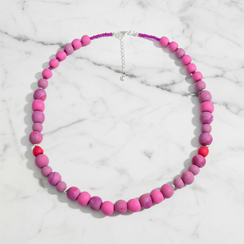 Collar | Soft Pink Marble