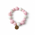 Pulsera | White & Golden Pink