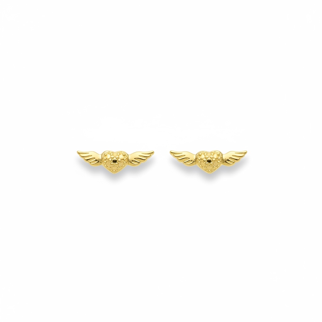 Mini corazón alado | Oro