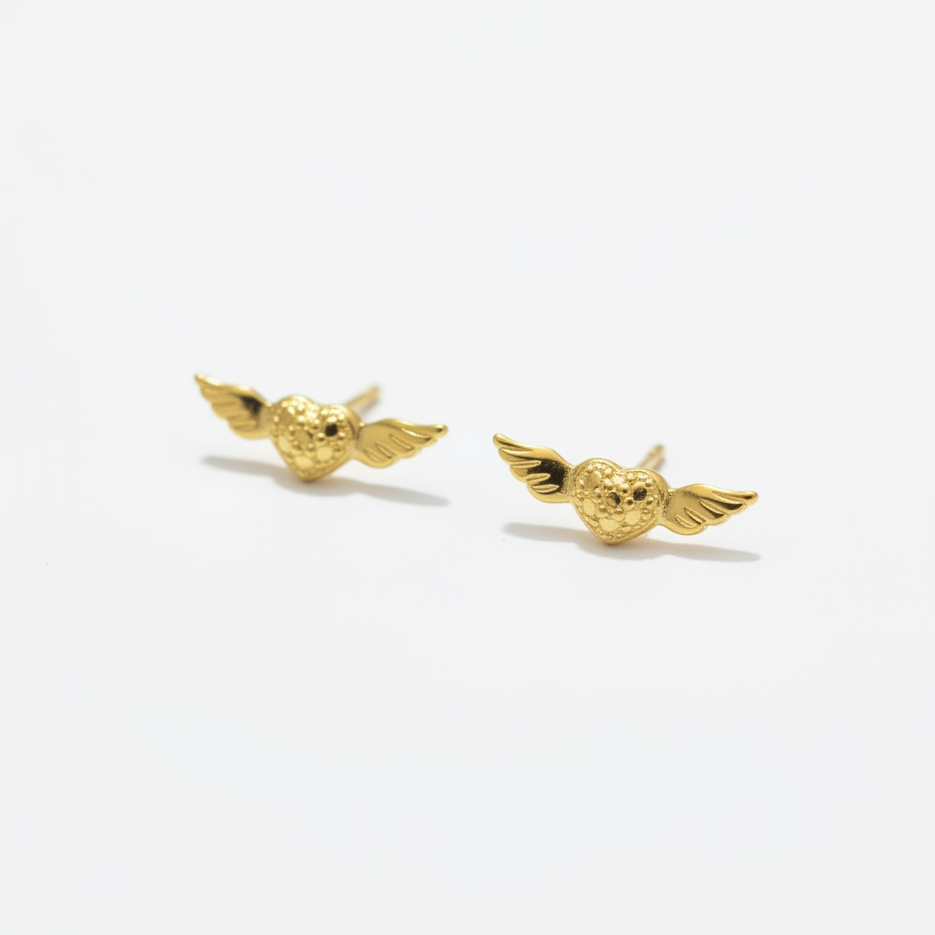 Mini corazón alado | Oro
