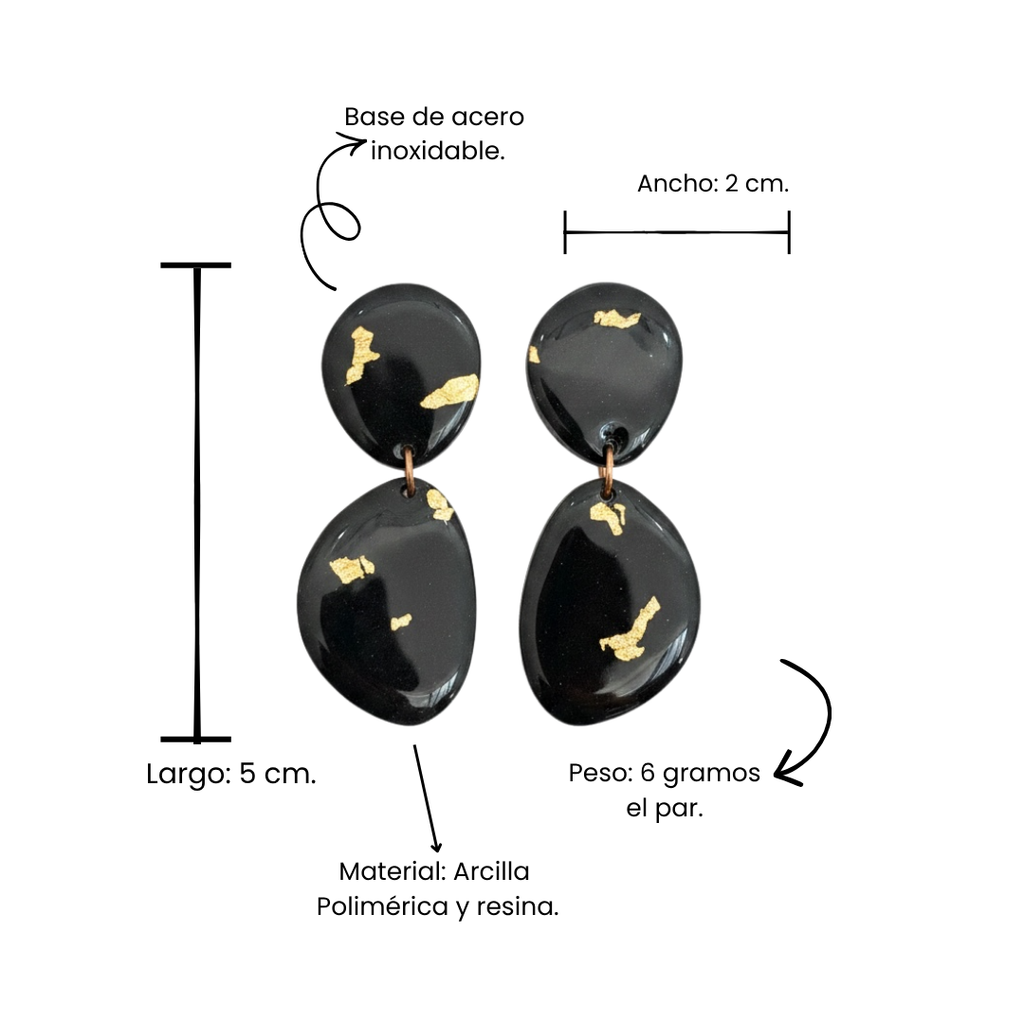 Zoe | Black & Gold