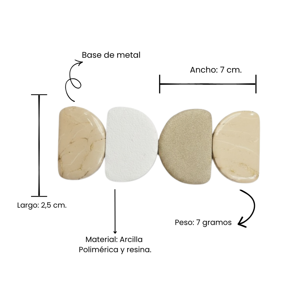 Hairclip | Beige Moon