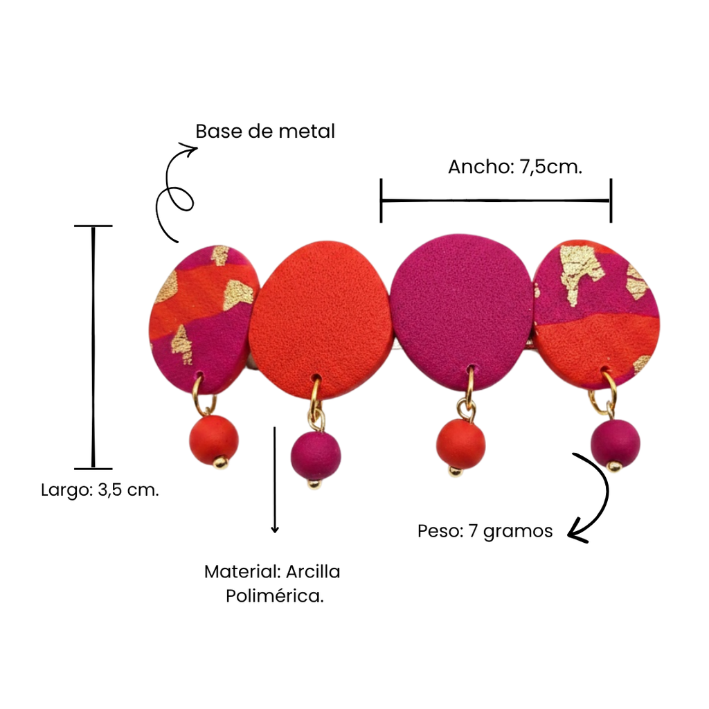 Hairclip | Fucsia Colors