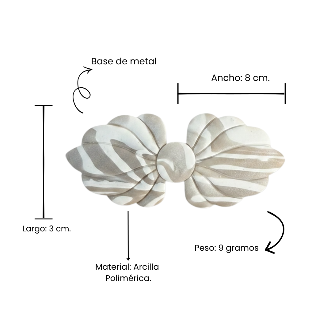 Hairclip | White Pearl