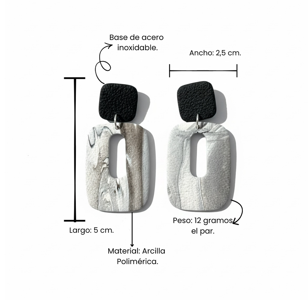 Eva | Black & White Marble