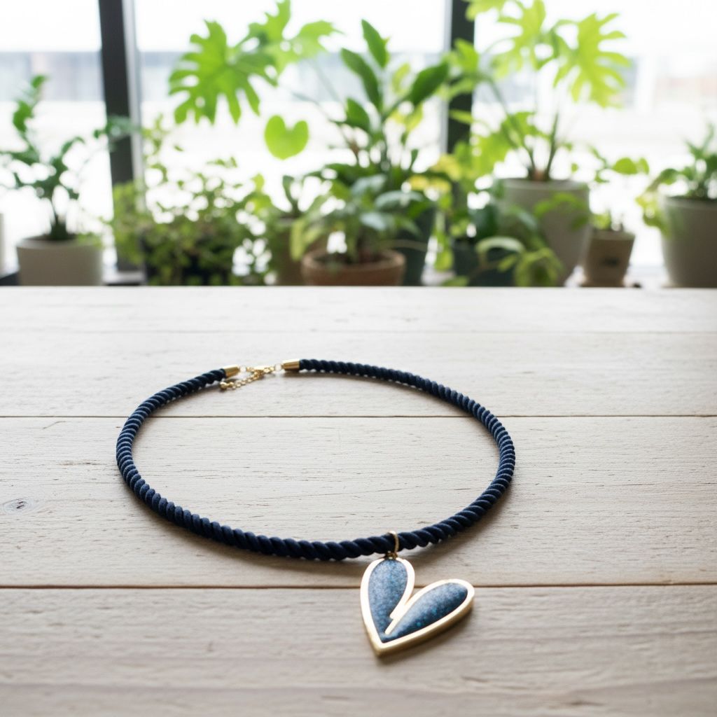 Collar | Blue Galaxy Heart