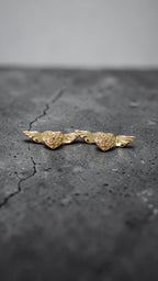 Mini corazón alado | Oro