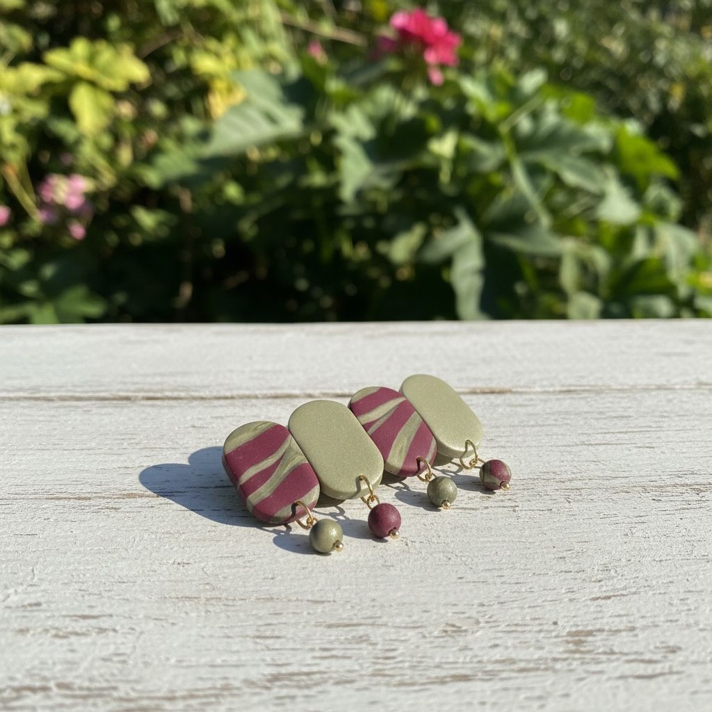 Hairclip | Golden Wine Lines