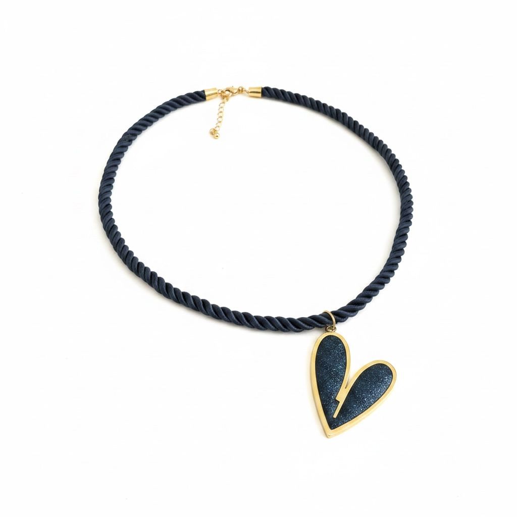 Collar | Blue Galaxy Heart