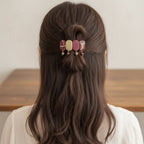 Hairclip | Gold & Wine