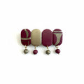 Hairclip | Gold & Wine